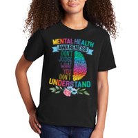 Dont Judge What You Dont Understand Mental Health Support Kids T-Shirt