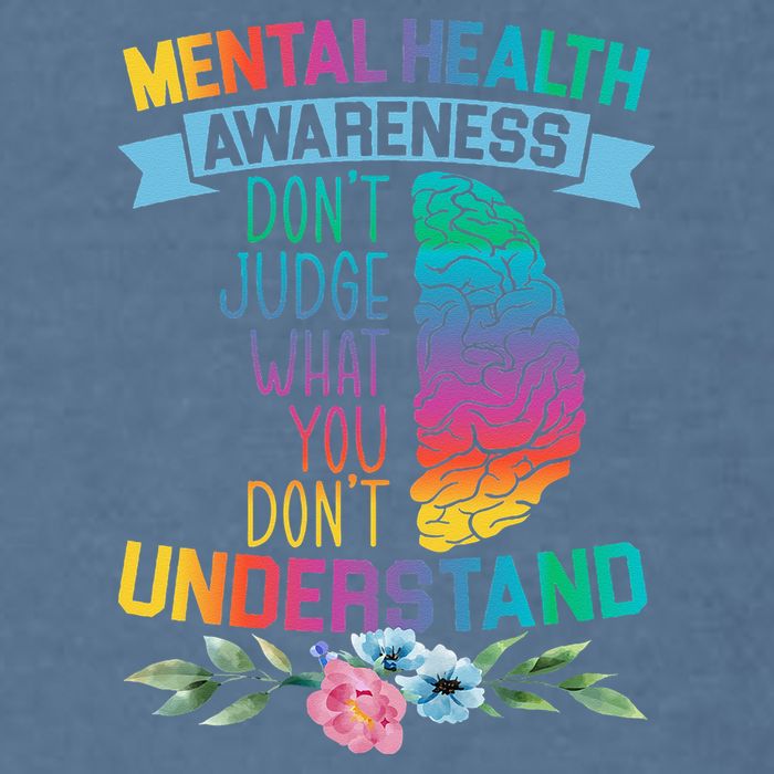 Dont Judge What You Dont Understand Mental Health Support Garment-Dyed Sweatshirt