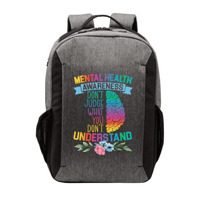 Dont Judge What You Dont Understand Mental Health Support Vector Backpack