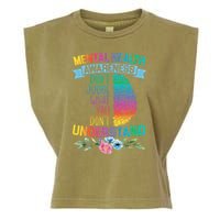Dont Judge What You Dont Understand Mental Health Support Garment-Dyed Women's Muscle Tee