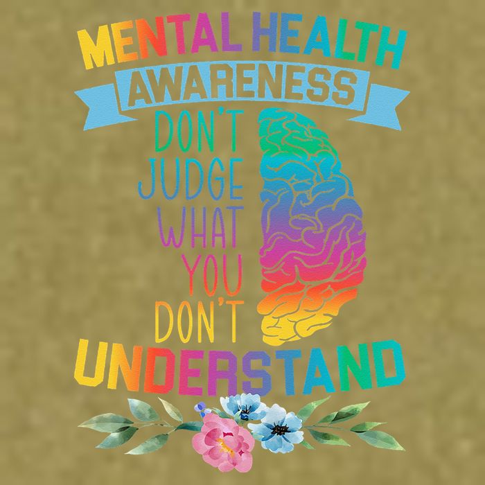 Dont Judge What You Dont Understand Mental Health Support Garment-Dyed Women's Muscle Tee