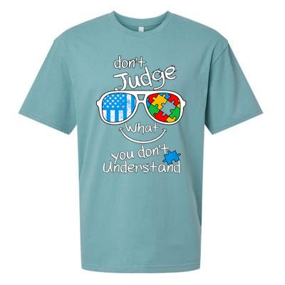 DonT Judge What You DonT Understand Autism Awareness Month Sueded Cloud Jersey T-Shirt