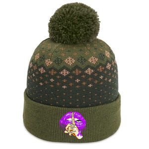 Dont Judge What You Don't Understand Lupus Purple Lips Gifts The Baniff Cuffed Pom Beanie