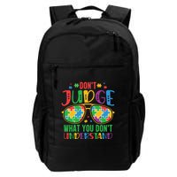 Don't Judge What You Don't' Understand Autism Awareness Month Daily Commute Backpack