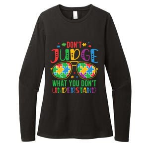 Don't Judge What You Don't' Understand Autism Awareness Month Womens CVC Long Sleeve Shirt