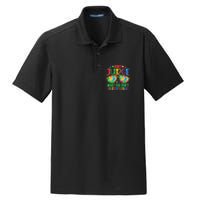 Don't Judge What You Don't' Understand Autism Awareness Month Dry Zone Grid Polo