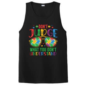 Don't Judge What You Don't' Understand Autism Awareness Month PosiCharge Competitor Tank