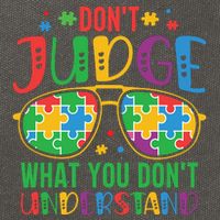 Don't Judge What You Don't' Understand Autism Awareness Month Cotton Canvas Backpack