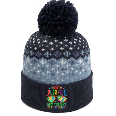 Don't Judge What You Don't' Understand Autism Awareness Month The Baniff Cuffed Pom Beanie