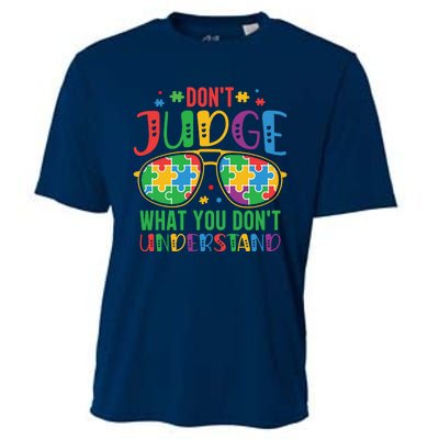 Don't Judge What You Don't' Understand Autism Awareness Month Cooling Performance Crew T-Shirt