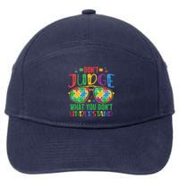 Don't Judge What You Don't' Understand Autism Awareness Month 7-Panel Snapback Hat