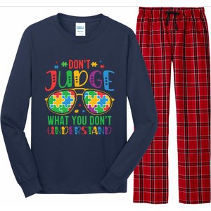 Don't Judge What You Don't' Understand Autism Awareness Month Long Sleeve Pajama Set