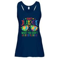 Don't Judge What You Don't' Understand Autism Awareness Month Ladies Essential Flowy Tank