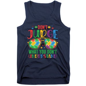 Don't Judge What You Don't' Understand Autism Awareness Month Tank Top