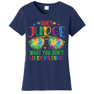 Don't Judge What You Don't' Understand Autism Awareness Month Women's T-Shirt