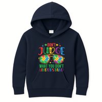Don't Judge What You Don't' Understand Autism Awareness Month Kids Hoodie