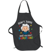 Don't Judge What You Don't Understand Autism Awareness Albert Einstein Apron