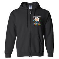 Don't Judge What You Don't Understand Autism Awareness Albert Einstein Full Zip Hoodie