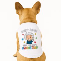 Don't Judge What You Don't Understand Autism Awareness Albert Einstein Doggie Tank