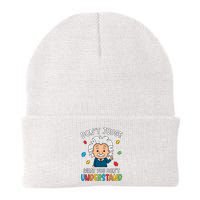 Don't Judge What You Don't Understand Autism Awareness Albert Einstein Beanie
