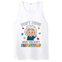 Don't Judge What You Don't Understand Autism Awareness Albert Einstein PosiCharge Competitor Tank