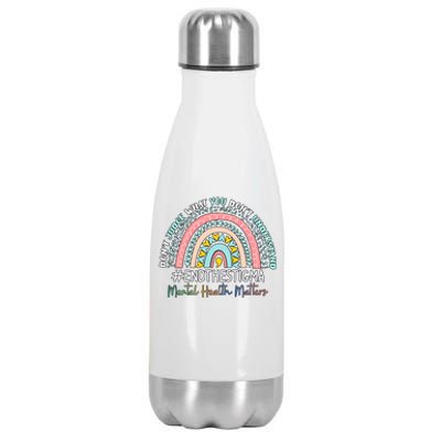 Don't Judge What You Don't Understand Mental Health Matters End The Stigma Stainless Steel Insulated Water Bottle