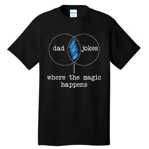 Dad Jokes Where The Magic Happens Tall T-Shirt