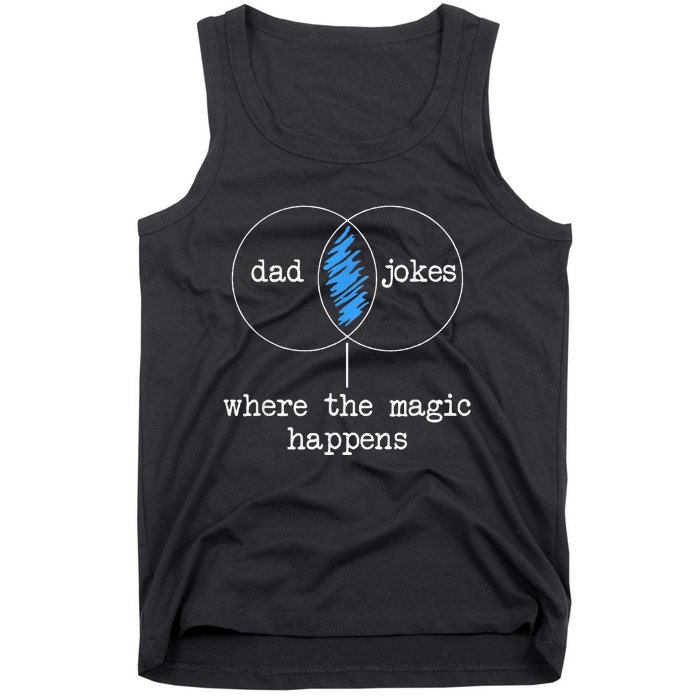 Dad Jokes Where The Magic Happens Tank Top