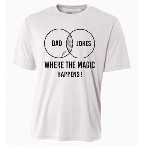 Dad jokes where the magic happens funny father's day Cooling Performance Crew T-Shirt