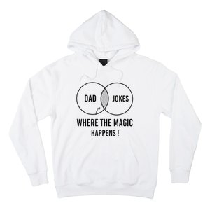 Dad jokes where the magic happens funny father's day Hoodie