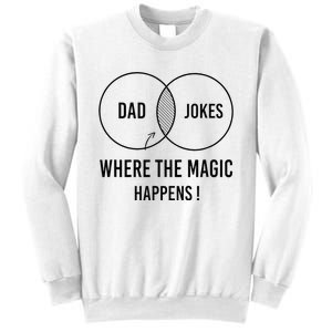 Dad jokes where the magic happens funny father's day Sweatshirt