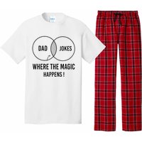 Dad jokes where the magic happens funny father's day Pajama Set