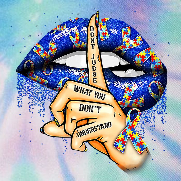 DonT Judge What You DonT Understand Autism Awareness Lips Legacy Tie Dye Trucker Hat
