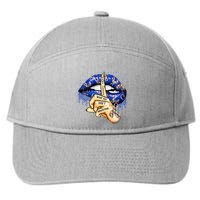 DonT Judge What You DonT Understand Autism Awareness Lips 7-Panel Snapback Hat