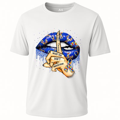 DonT Judge What You DonT Understand Autism Awareness Lips Performance Shirt