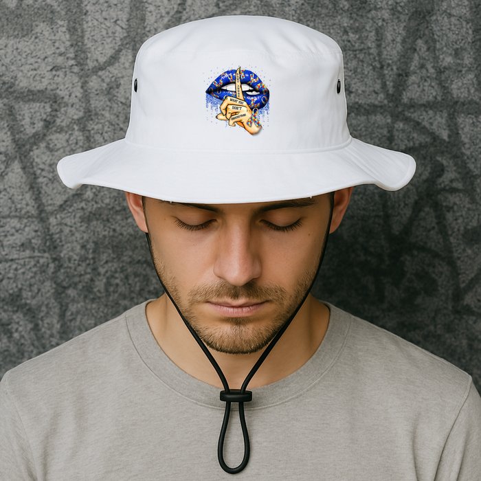 DonT Judge What You DonT Understand Autism Awareness Lips Bucket Hat