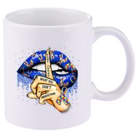 DonT Judge What You DonT Understand Autism Awareness Lips 11oz C Handle Ceramic Mug