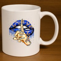 DonT Judge What You DonT Understand Autism Awareness Lips 11oz C Handle Ceramic Mug
