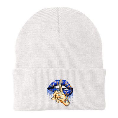 DonT Judge What You DonT Understand Autism Awareness Lips Beanie