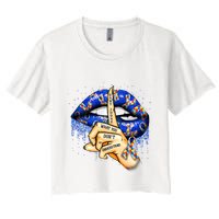 DonT Judge What You DonT Understand Autism Awareness Lips Crop Top