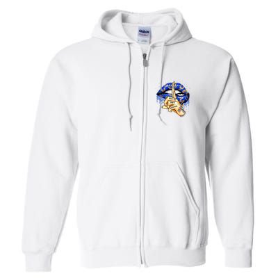 DonT Judge What You DonT Understand Autism Awareness Lips Full Zip Hoodie