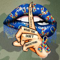 Dont Judge What You Dont Understand Autism Awareness Lips Legacy Tie Dye Trucker Hat