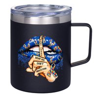Dont Judge What You Dont Understand Autism Awareness Lips 12oz Stainless Steel Coffee Mug