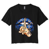 Dont Judge What You Dont Understand Autism Awareness Lips Crop Top