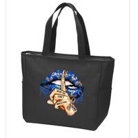 Dont Judge What You Dont Understand Autism Awareness Lips Zip Tote Bag