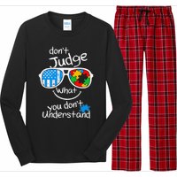 DonT Judge What You DonT Understand Autism Awareness Month Long Sleeve Pajama Set