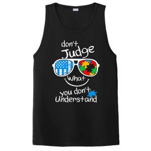 DonT Judge What You DonT Understand Autism Awareness Month PosiCharge Competitor Tank