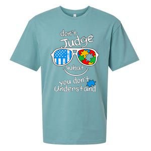 DonT Judge What You DonT Understand Autism Awareness Month Sueded Cloud Jersey T-Shirt