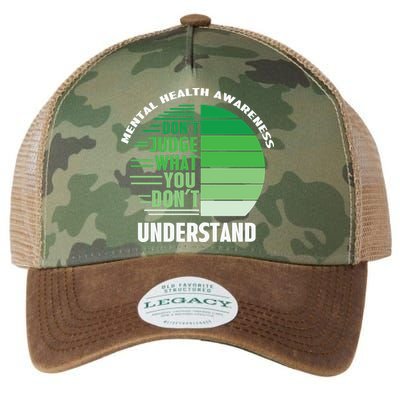 Don't Judge What You Don't Understand Mental Health Awareness Legacy Tie Dye Trucker Hat