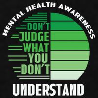 Don't Judge What You Don't Understand Mental Health Awareness Ladies PosiCharge Tri-Blend Wicking Tank